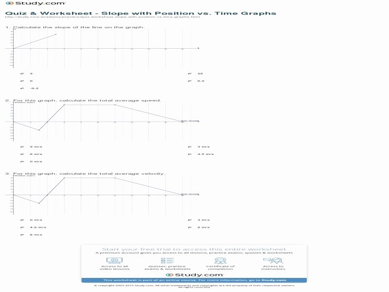 Position Time Graph Worksheet Elegant Position Vs Time Graph Worksheet Free Printable Worksheets