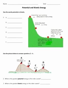 Potential Versus Kinetic Energy Worksheet Awesome Science Anchor Charts