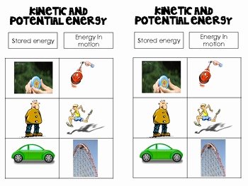 Potential Versus Kinetic Energy Worksheet Elegant Science Notebook Kinetic and Potential Energy Foldable