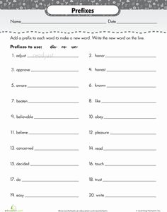 Prefixes and Suffixes Worksheet Unique 1000 Images About Prefix and Suffixes On Pinterest