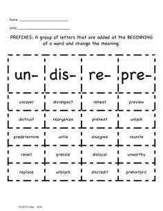 Prefixes Worksheet 2nd Grade Luxury Enjoy This Freebie to Help Your Students Practice Prefixes