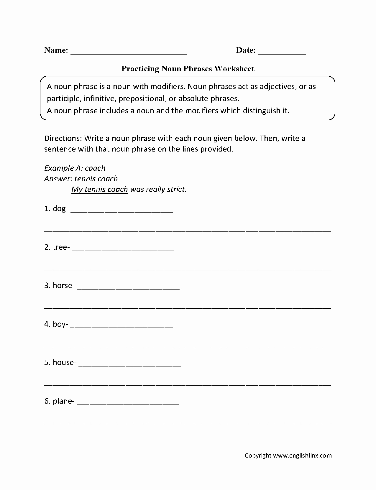 50 Prepositional Phrase Worksheet With Answers