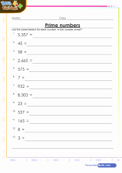 Prime and Composite Numbers Worksheet Awesome 5th Grade Math Worksheets Pdf Grade 5 Maths Exam Papers