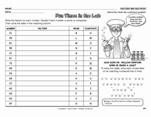 Prime and Composite Numbers Worksheet Fresh Results for Math Worksheets 4 Oa B 4