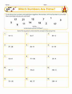 Prime and Composite Numbers Worksheet Lovely Prime Number Practice Worksheet