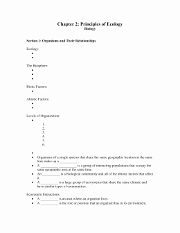 Principles Of Ecology Worksheet Answers Best Of the Great Big Ecology Review Worksheet