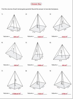 Principles Of Ecology Worksheet Answers Fresh Prisms and Pyramids Surface area Worksheets
