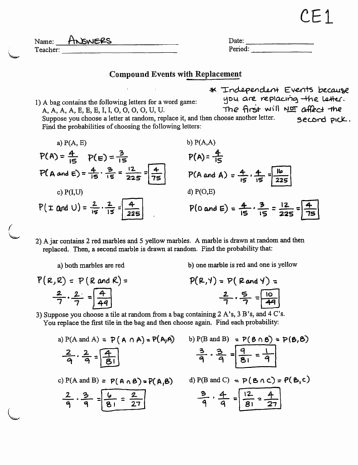 Probability Of Compound events Worksheet Fresh Pound events Probability Worksheet the Best Worksheets