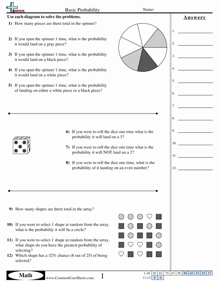 50 Probability Worksheet High School
