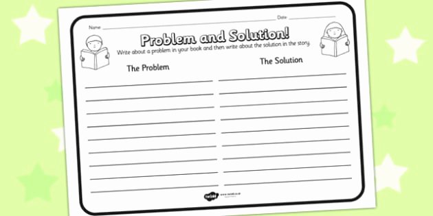 Problem and solution Worksheet Unique Problem solution Reading Prehension Activity Problem