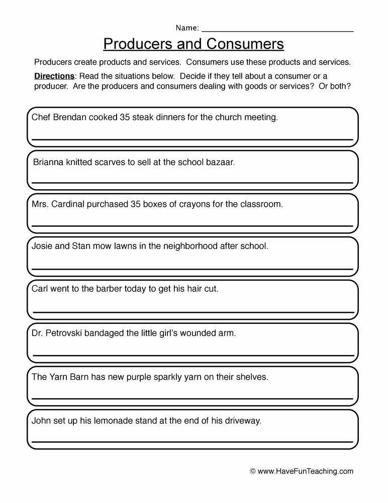 Producers and Consumers Worksheet Lovely Producers and Consumers Worksheet 2
