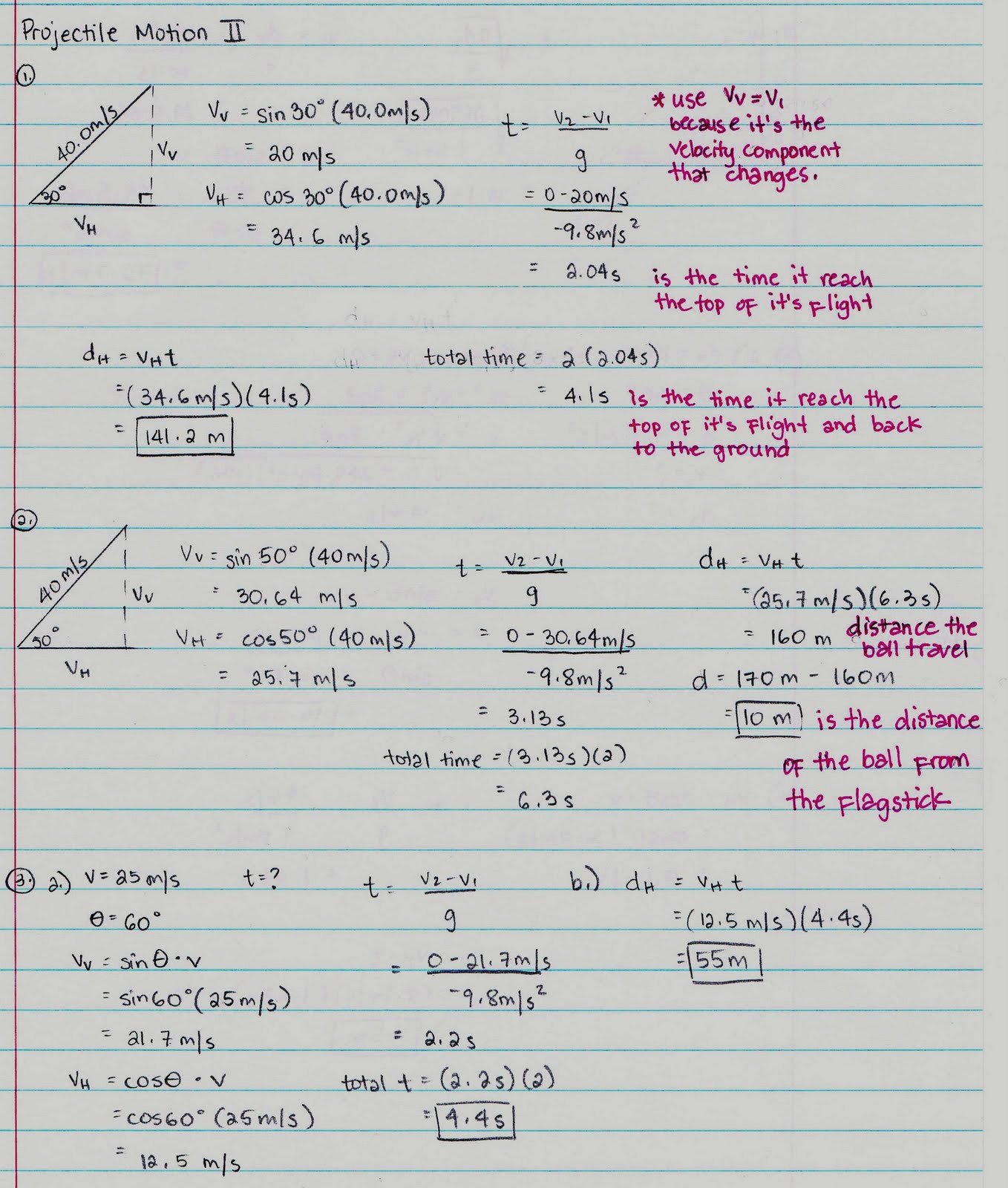 50 Projectile Motion Worksheet With Answers