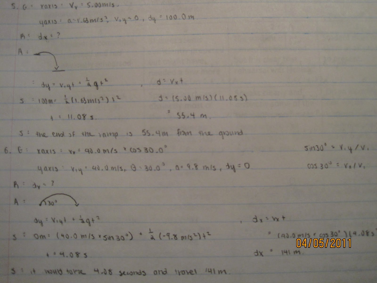 50 Projectile Motion Worksheet With Answers