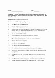 Pronouns and Antecedents Worksheet Elegant English Teaching Worksheets Pronouns