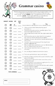Pronouns and Antecedents Worksheet Lovely Pronoun Antecedent Casino Esl Worksheet by Sassy Myers