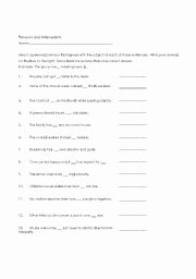 Pronouns and Antecedents Worksheet Luxury English Worksheets Pronouns and Antecedents