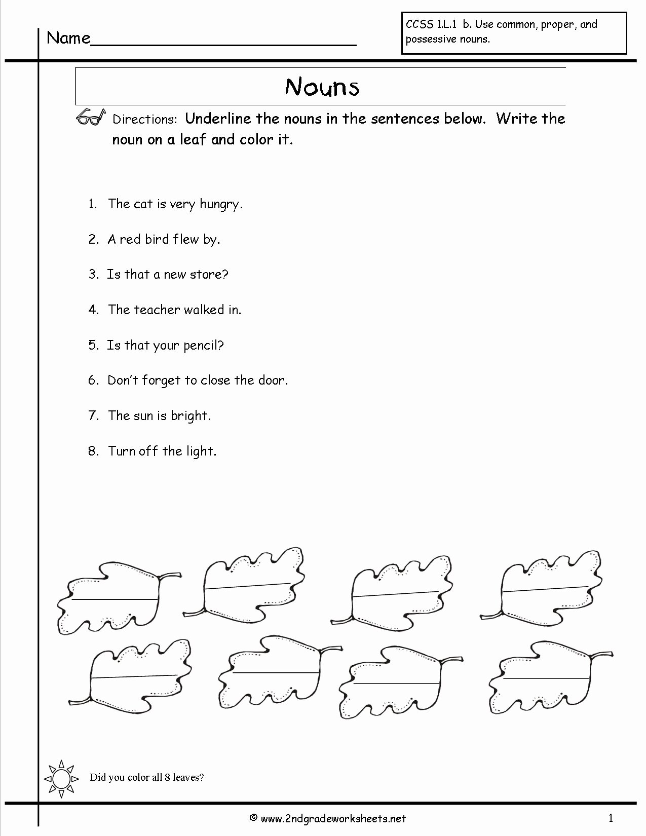 Proper Nouns Worksheet 2nd Grade Elegant 19 Best Of Proper Noun Worksheets Grade 1 Nouns