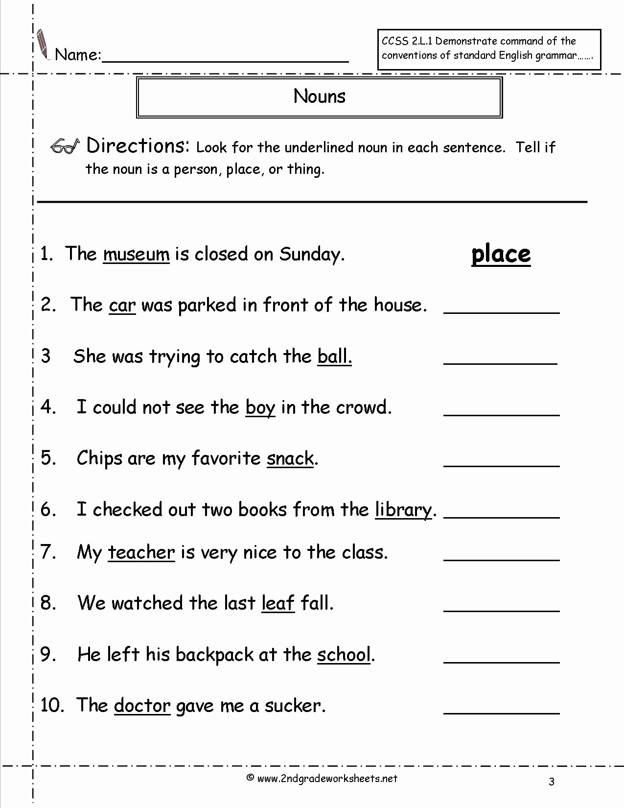 Proper Nouns Worksheet 2nd Grade Fresh 15 Best Of Proper Pronouns Worksheets 2nd Grade