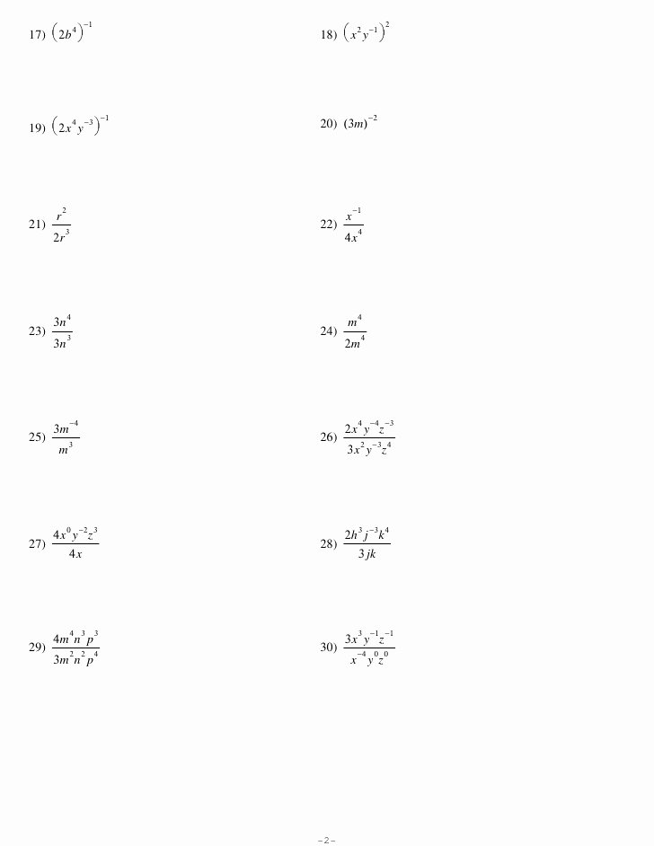 Properties Of Exponents Worksheet Answers Awesome Properties Of Exponents