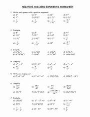 Properties Of Exponents Worksheet Answers Unique Exponent Rules Worksheet 2 Answer Key Exponent Rules