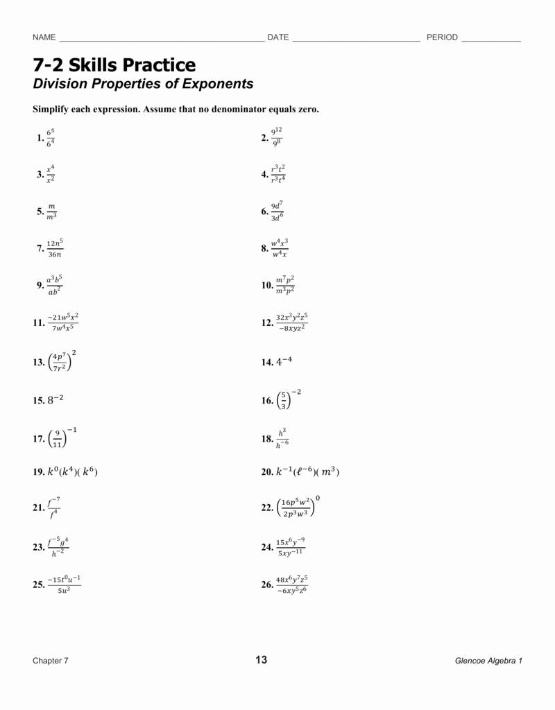 Properties Of Exponents Worksheet Elegant Worksheet Properties Exponents Worksheet Worksheet