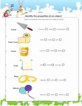 Properties Of Matter Worksheet Pdf Unique Properties Of Objects Worksheet for 3rd Grade