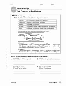 Properties Of Quadrilateral Worksheet Best Of Properties Of Quadrilaterals Worksheet for 8th 10th