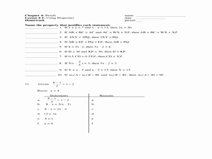 Properties Of Real Numbers Worksheet Best Of Using Properties Homework Worksheet for 10th Grade