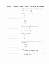 Properties Of Real Numbers Worksheet Luxury Number theory and the Real Numbers 9th Grade Worksheet