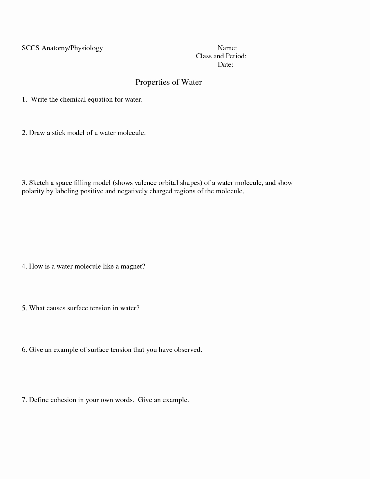 Properties Of Water Worksheet Answers Lovely 12 Best Of Physical and Chemical Reactions