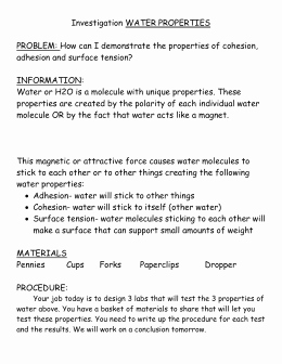 Properties Of Water Worksheet Biology Best Of Properties Of Water Worksheet