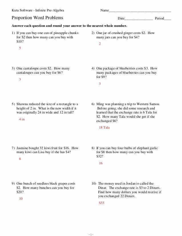 Proportion Word Problems Worksheet Awesome Proportion Word Problems
