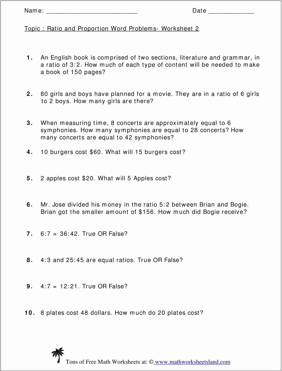 Proportion Word Problems Worksheet New topic Ratio and Proportion Word Problems Worksheet