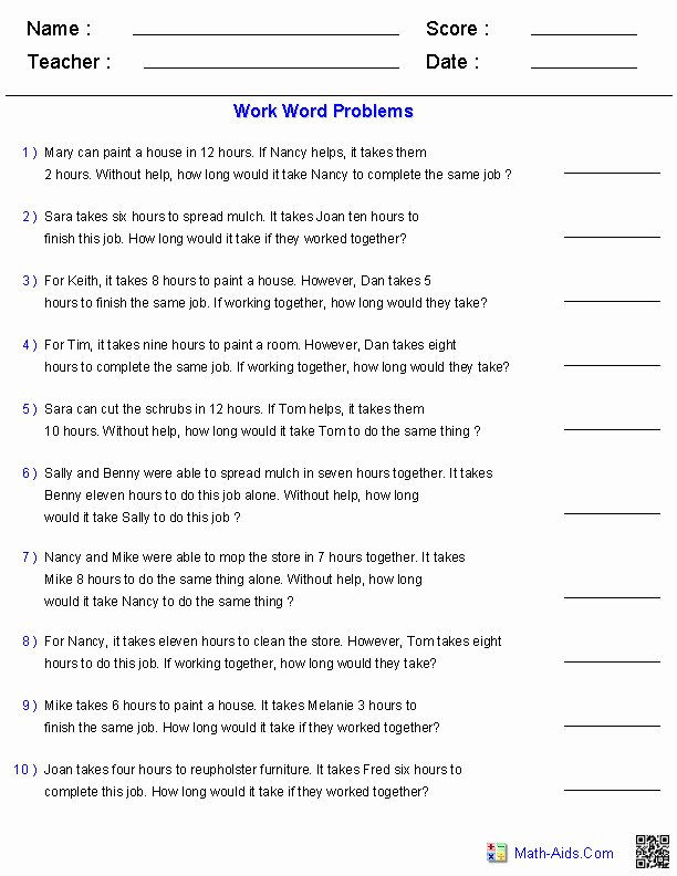 Proportion Word Problems Worksheet Unique Proportion Word Problems Worksheet