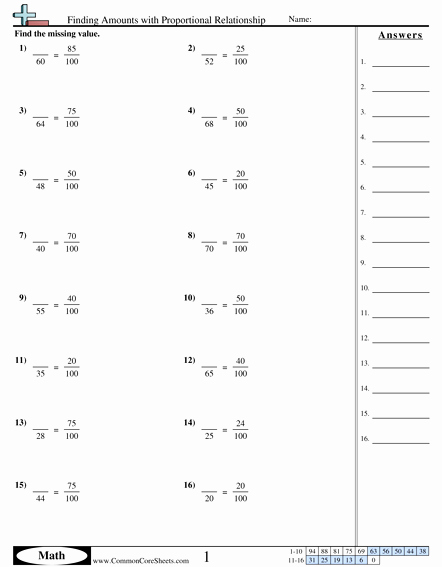 Proportional And Nonproportional Relationships Worksheet