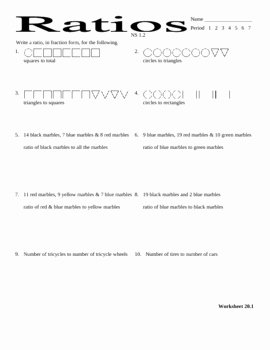 Proportions Worksheet 6th Grade New Ratios Worksheet Ca Standard 1 2 by Stone