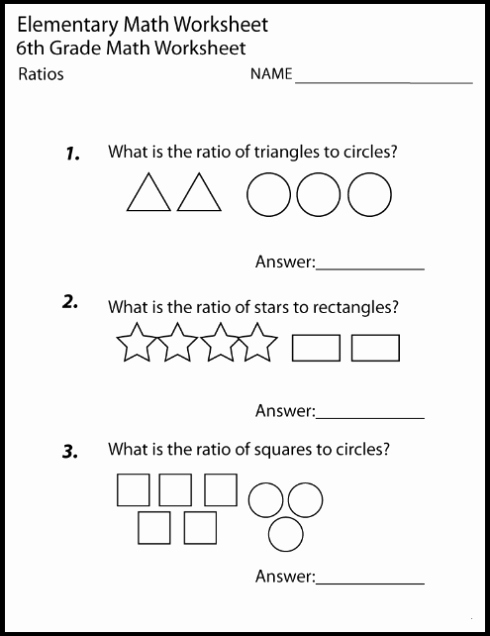 Proportions Worksheet 6th Grade Unique Year Sixth 6th Grade Math Worksheets Printable