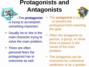 Protagonist and Antagonist Worksheet New Protagonist and Antagonist Lesson and Practice by