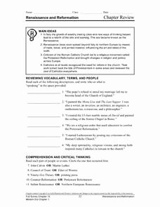 Protestant Reformation Worksheet Answers Unique Catholic Counter Reformation Lesson Plans &amp; Worksheets