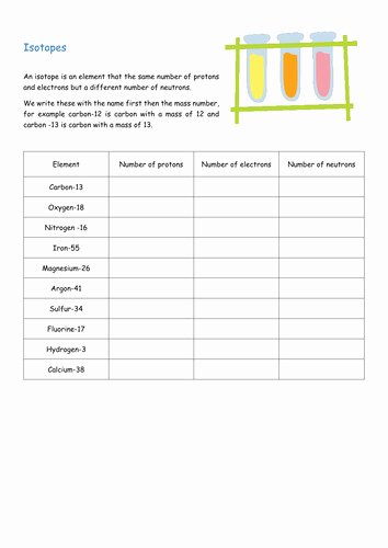 Protons Neutrons and Electrons Worksheet Elegant Protons Neutrons and Electrons Practice Worksheet Answers