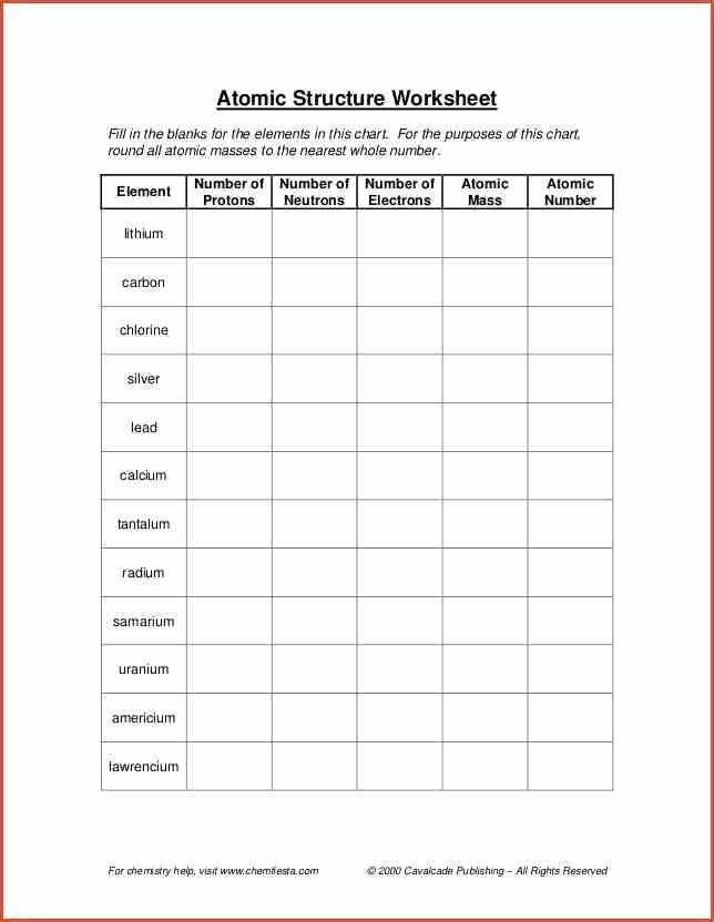 Protons Neutrons and Electrons Worksheet New Protons Neutrons and Electrons Worksheet