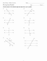 Proving Lines Parallel Worksheet Elegant Parallel Linesandtansverseal Worksheet Kuta software