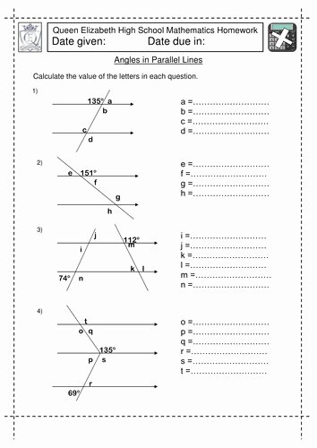 Proving Lines Parallel Worksheet New Parallel Lines Worksheet