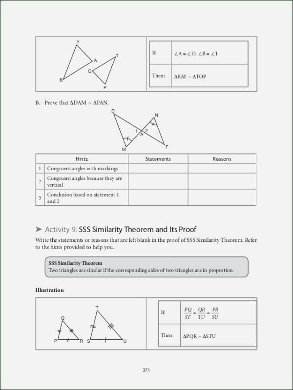 Proving Triangles Similar Worksheet Lovely Proving Triangles Similar Worksheet