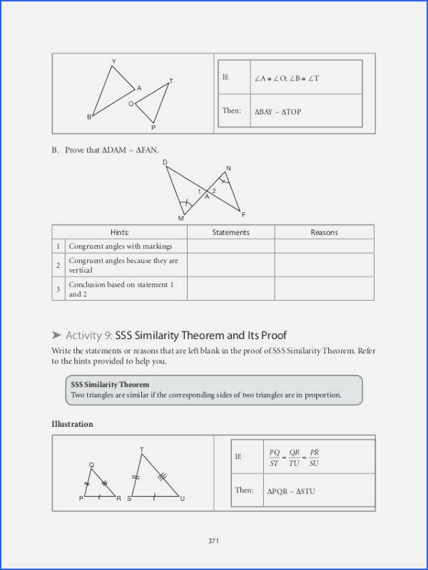Proving Triangles Similar Worksheet Luxury Proving Triangles Similar Worksheet