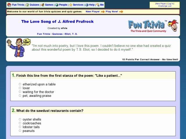 Prufrock Analysis Worksheet Answers Fresh the Love song Of J Alfred Prufrock Quiz Worksheet for