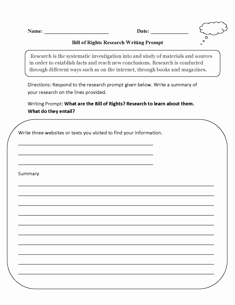 Prufrock Analysis Worksheet Answers Fresh Writing Prompt Worksheets Math for Kindergarten Free Pdf