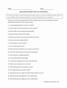 Prufrock Analysis Worksheet Answers Lovely Writing Prompt Worksheets Math for Kindergarten Free Pdf