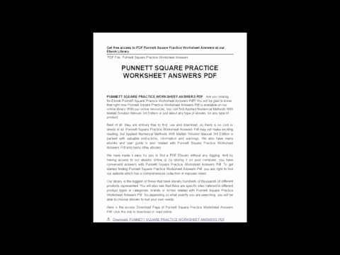 Punnett Square Practice Worksheet Answers Awesome Punnett Square Practice Worksheet with Answers