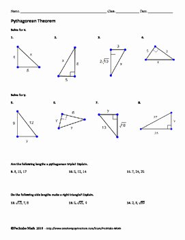 Pythagoras theorem Worksheet Pdf Beautiful Pythagorean theorem Geometry Worksheet by Pecktabo Math